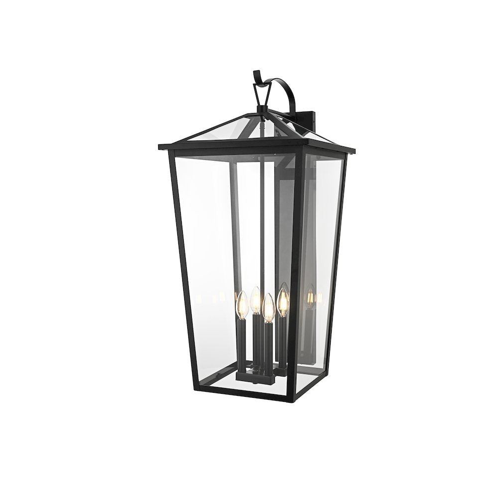 Frankford 16 Inch Outdoor Wall Sconce In Black