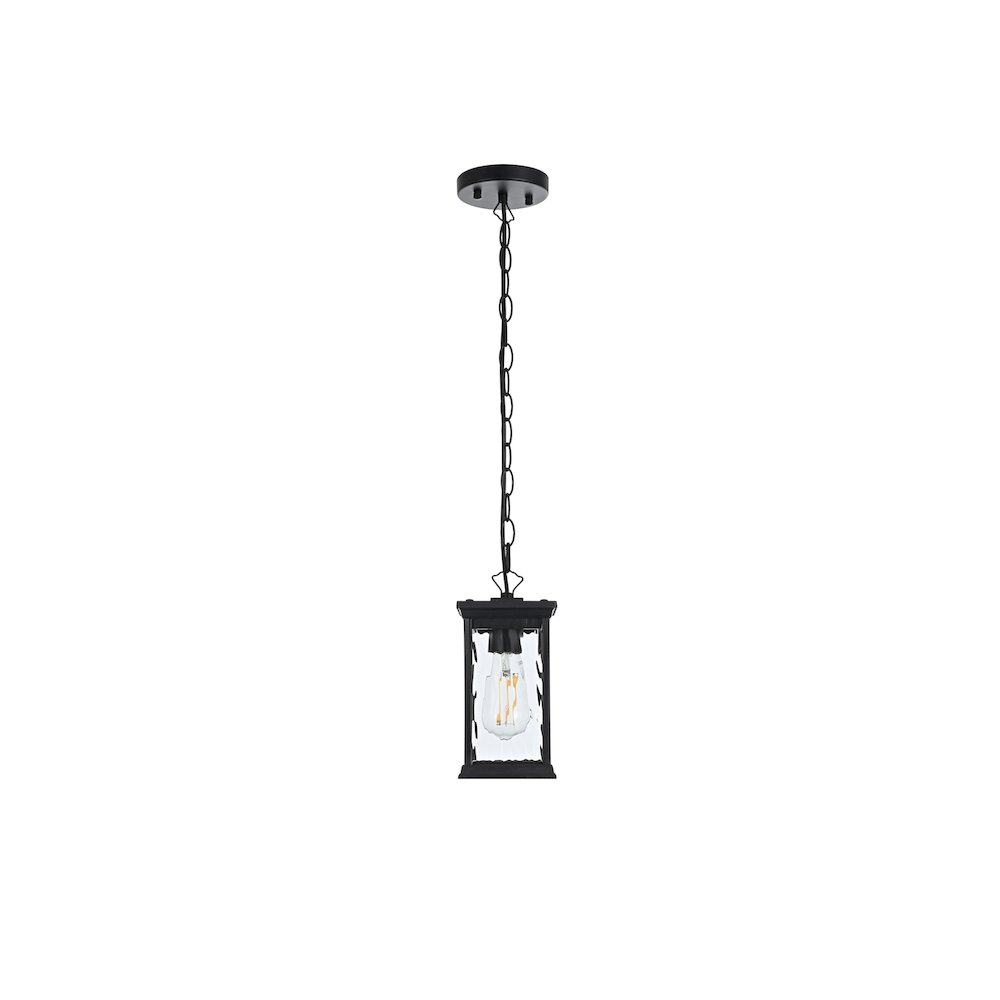Mascher 7 inch Outdoor Pendant in Black