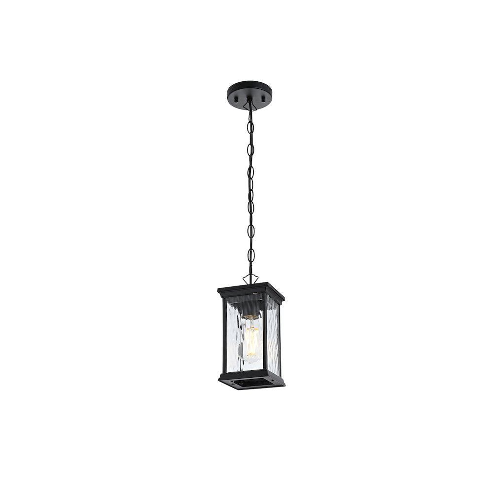 Mascher 7 inch Outdoor Pendant in Black