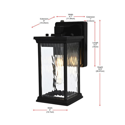 Mascher 7 inch Outdoor Pendant in Black