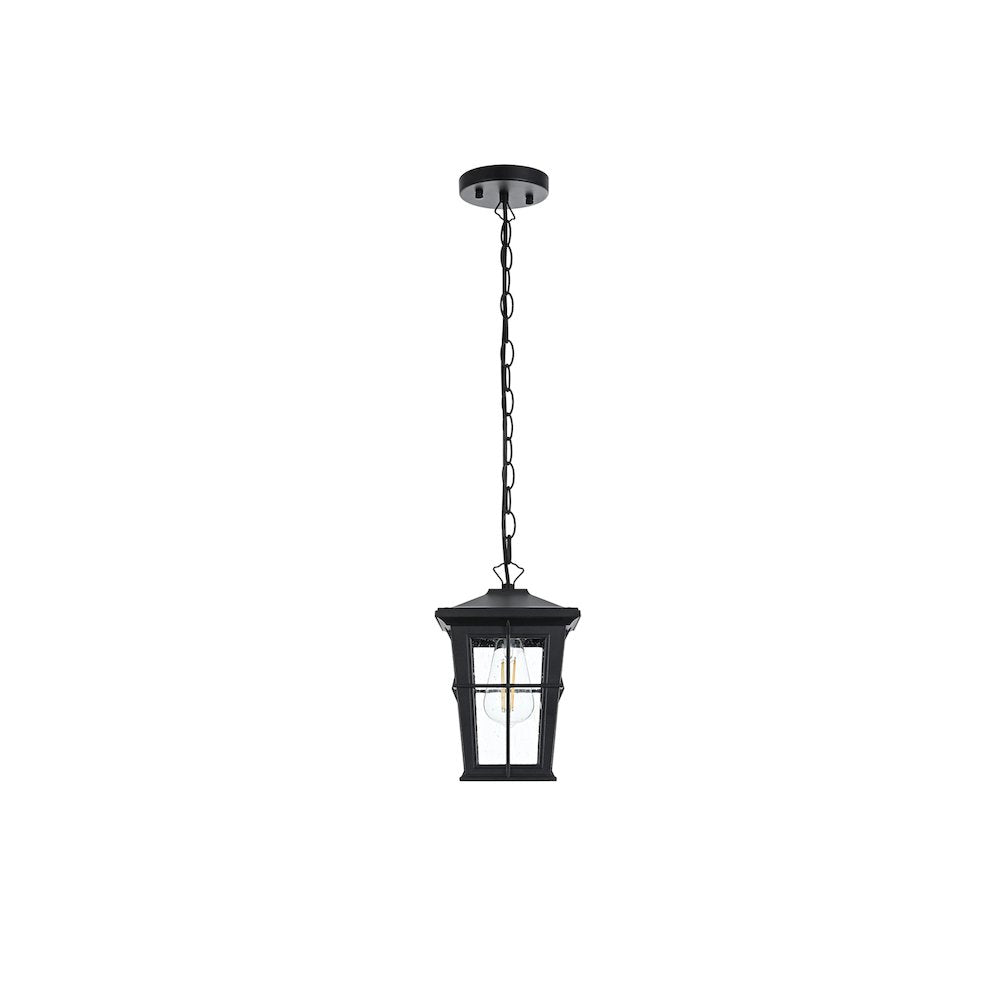 Bodine 7 inch Outdoor Pendant in Black