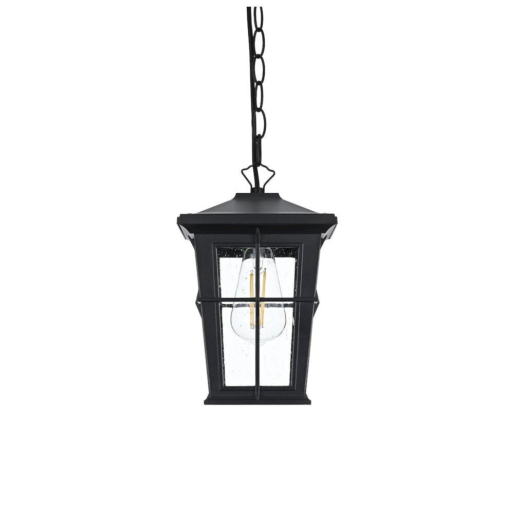 Bodine 7 inch Outdoor Pendant in Black