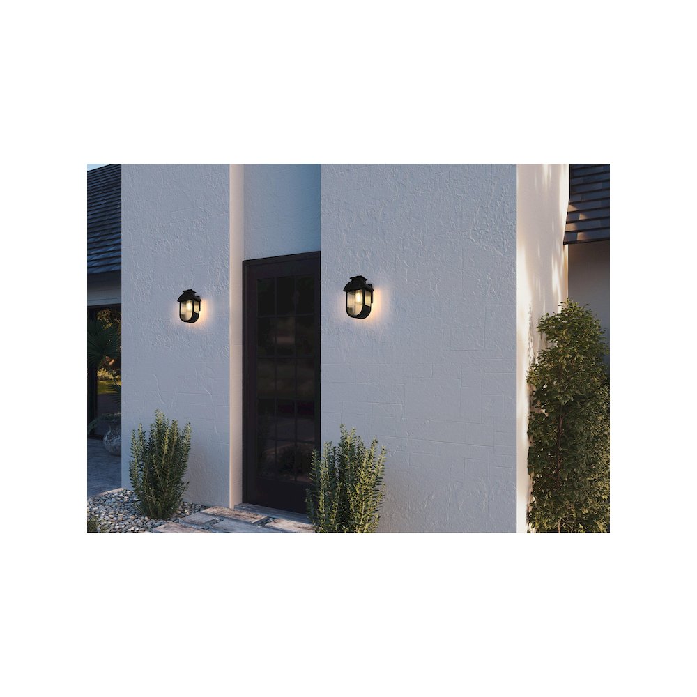 Albert 7 inch Outdoor Pendant in Black