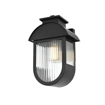 Albert 7 inch Outdoor Pendant in Black