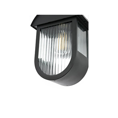 Albert 7 inch Outdoor Pendant in Black
