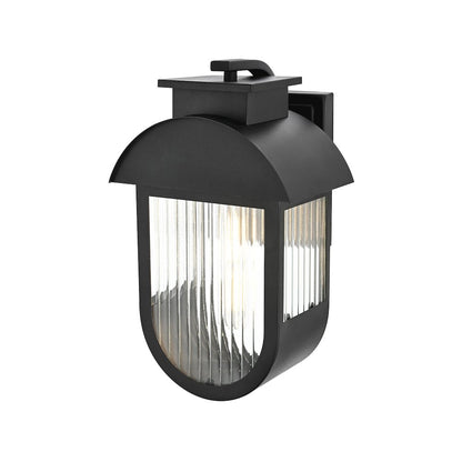 Albert 7 inch Outdoor Pendant in Black