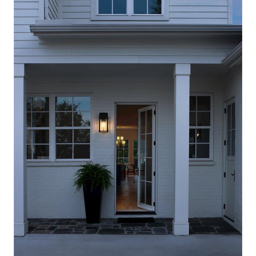Janney 7 inch Outdoor Pendant in Black
