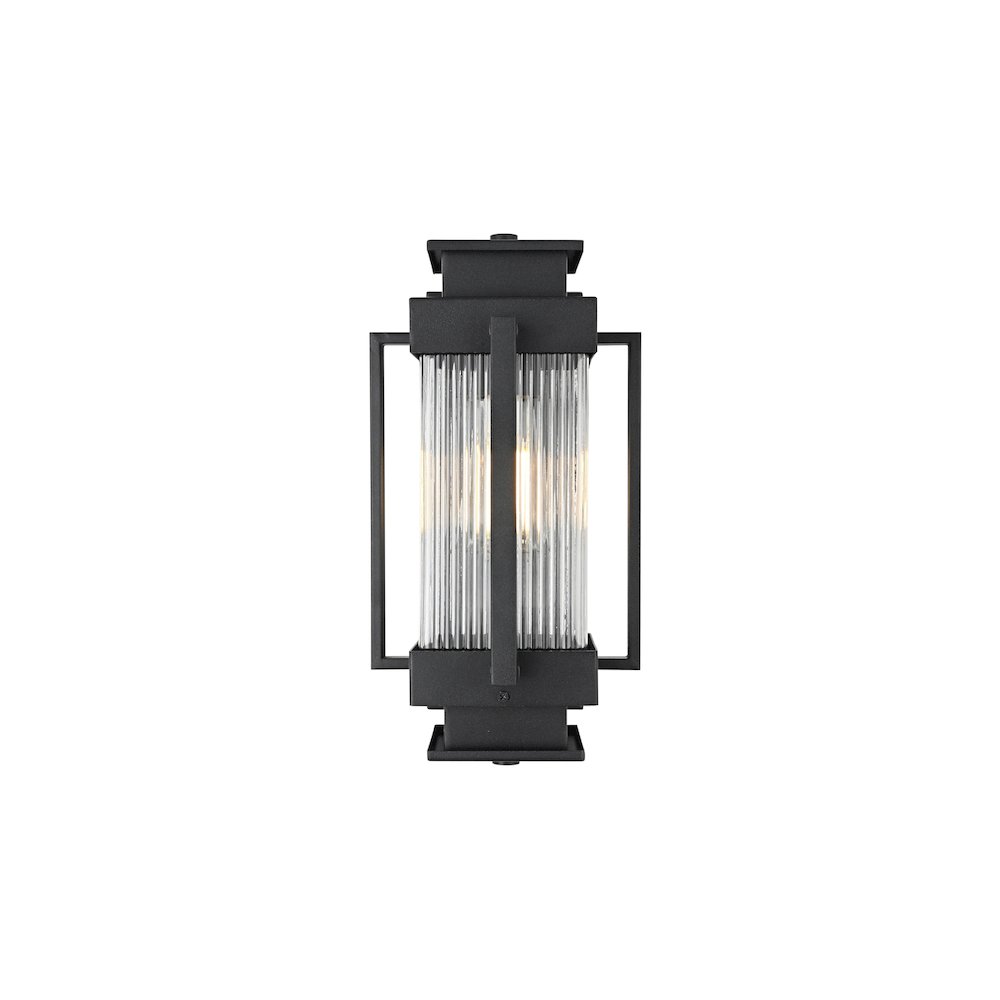 Harlan 7 inch Outdoor Pendant in Black