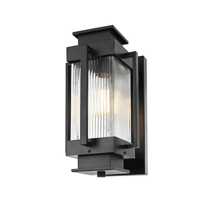 Harlan 7 inch Outdoor Pendant in Black