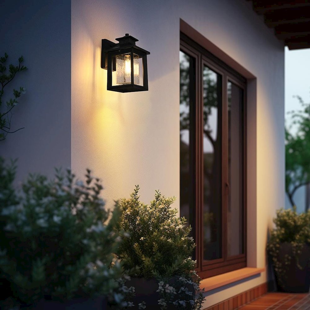 Judson 7 inch Outdoor Pendant in Black