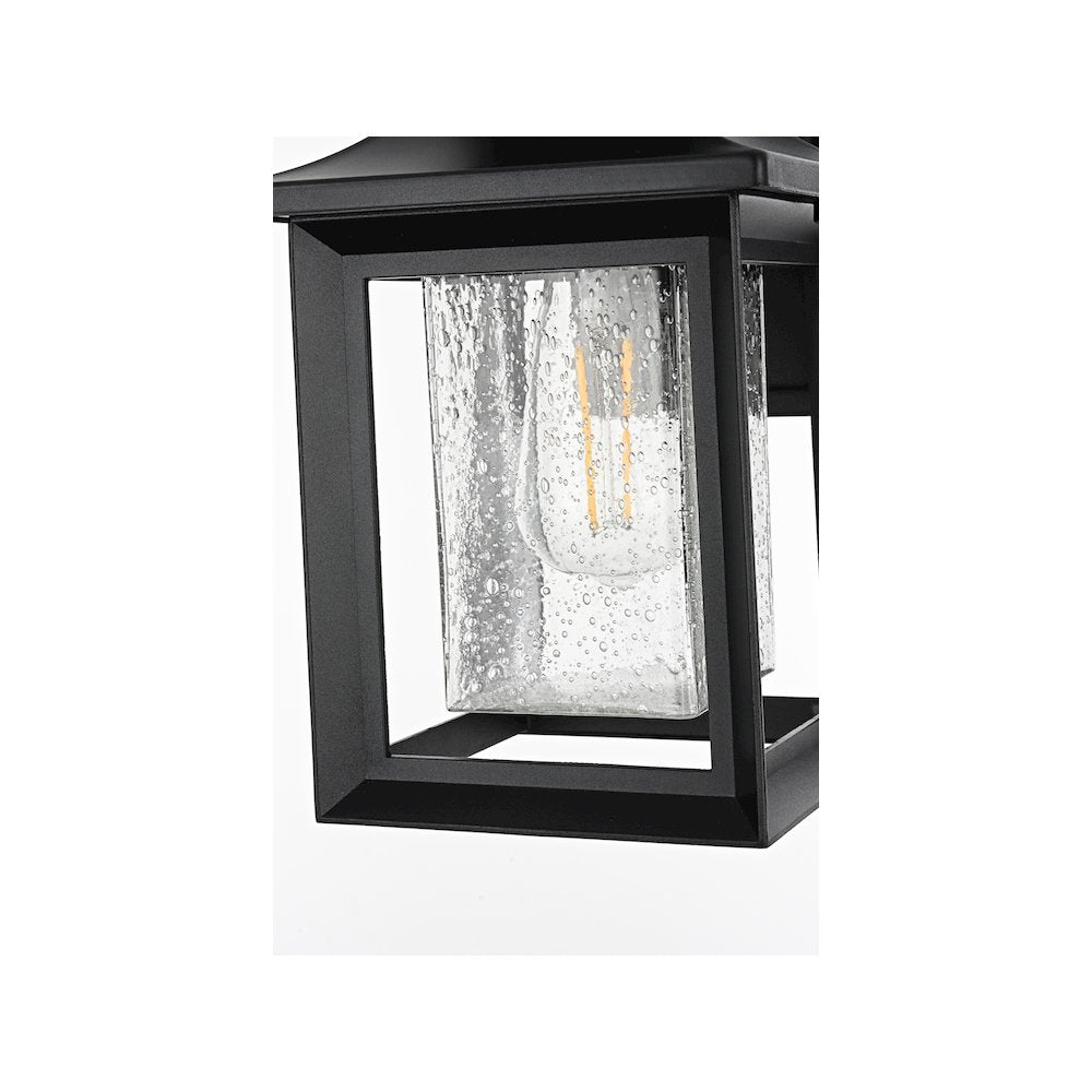 Judson 7 inch Outdoor Pendant in Black