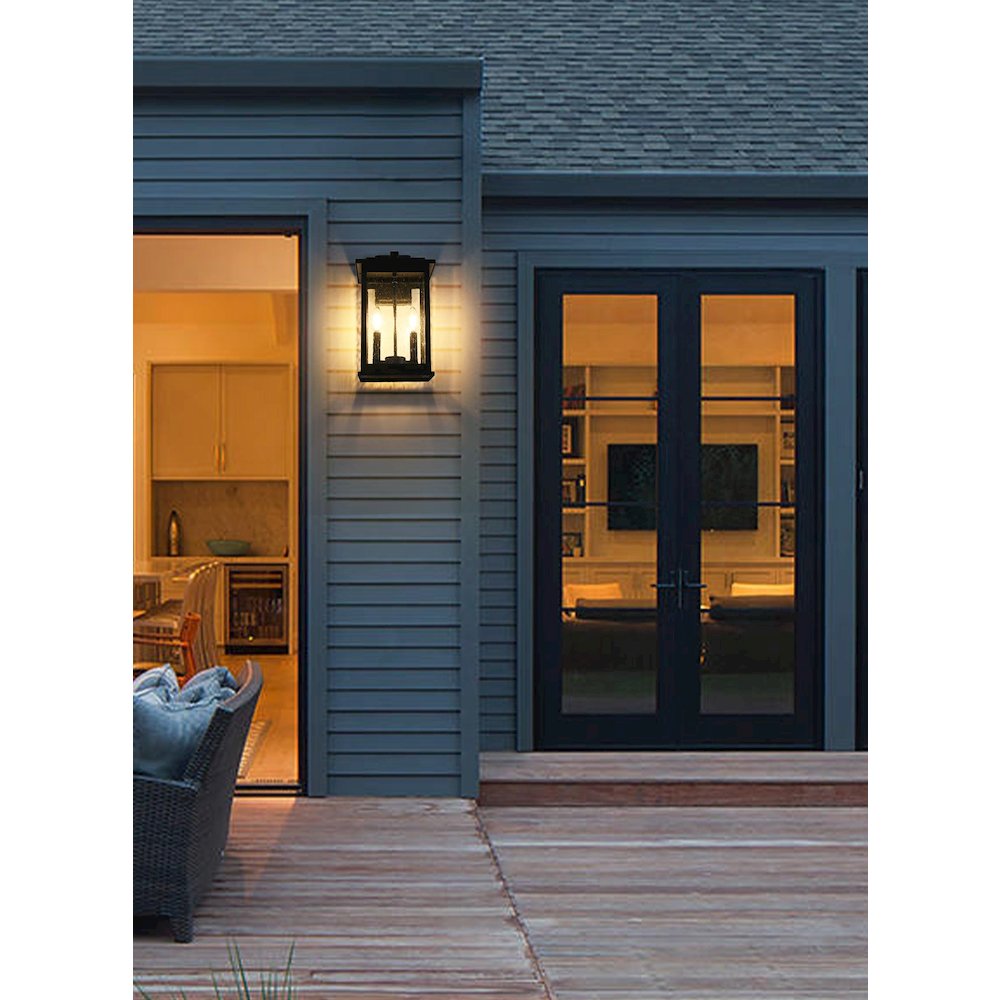 Ringgold 8.5 Inch Outdoor Wall Sconce In Black