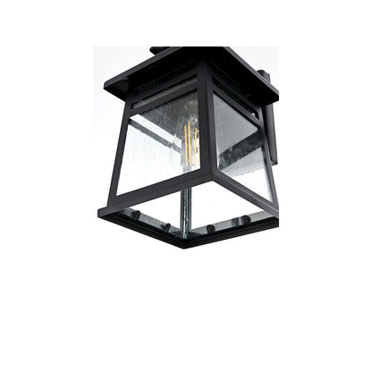 Bambrey 7 inch Outdoor Pendant in Black