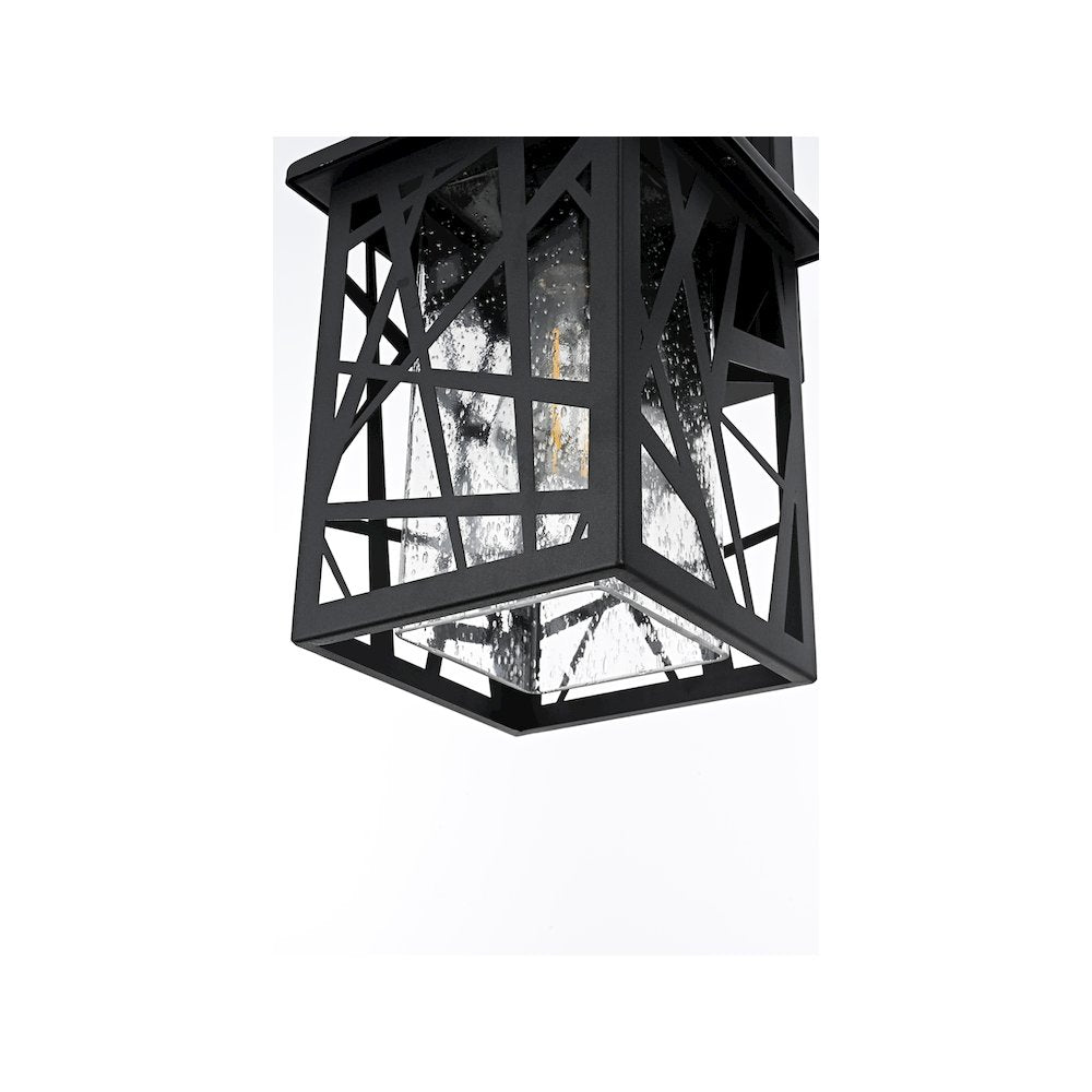 Clifford 7 inch Outdoor Pendant in Black