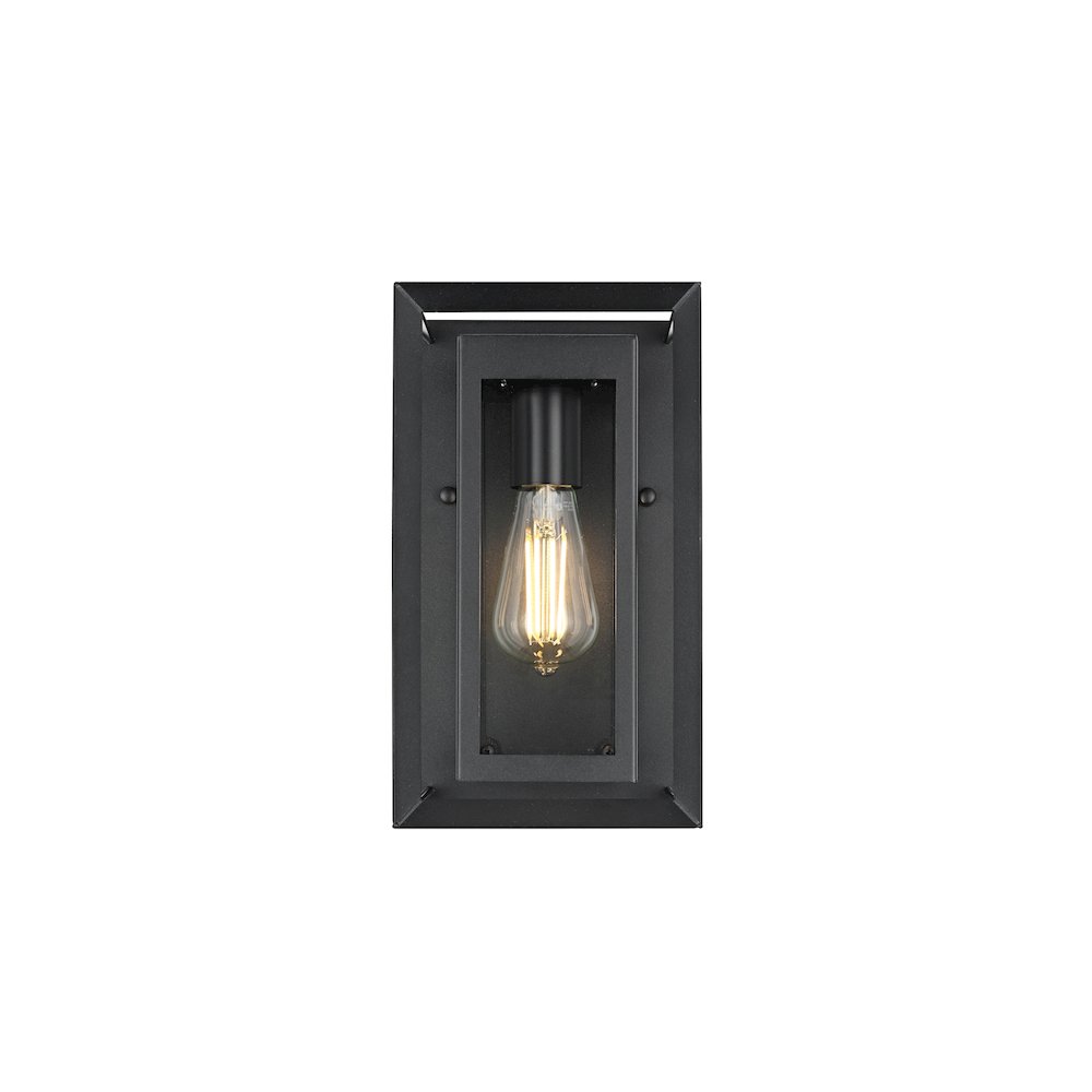 Etting 7 inch Outdoor Pendant in Black