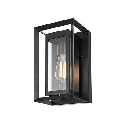 Etting 7 inch Outdoor Pendant in Black