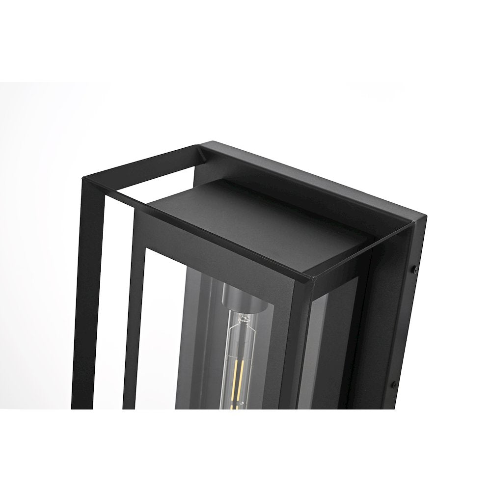Etting 10 Inch Outdoor Wall Sconce In Black