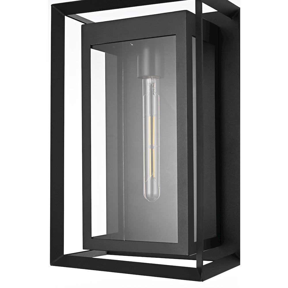 Etting 10 Inch Outdoor Wall Sconce In Black
