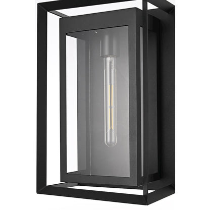 Etting 10 Inch Outdoor Wall Sconce In Black