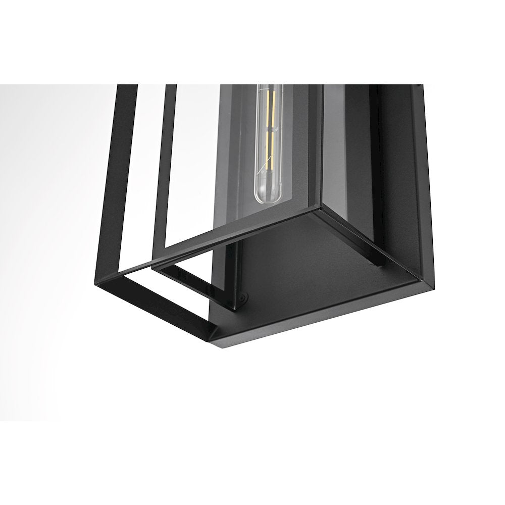 Etting 10 Inch Outdoor Wall Sconce In Black