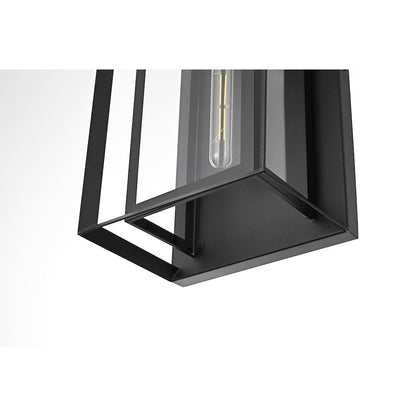 Etting 10 Inch Outdoor Wall Sconce In Black