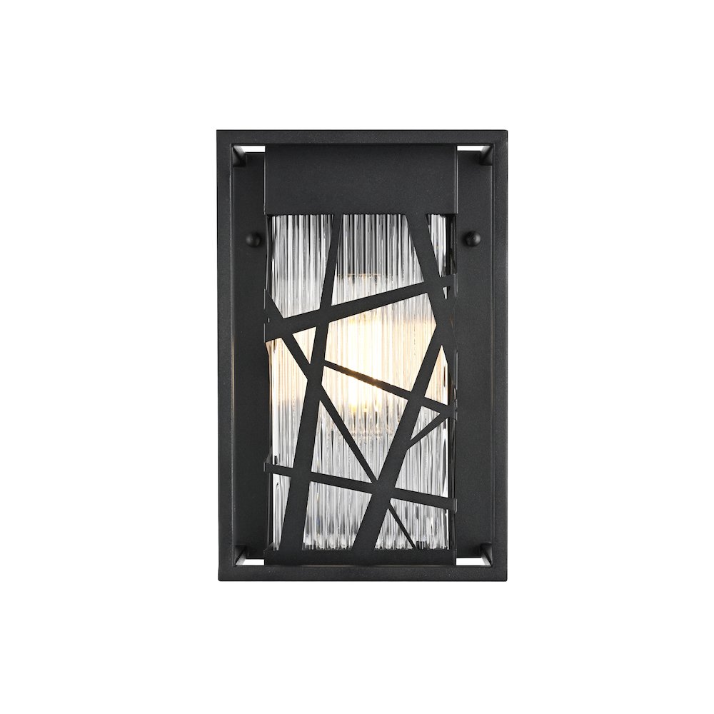 Eyre 7 inch Outdoor Pendant in Black