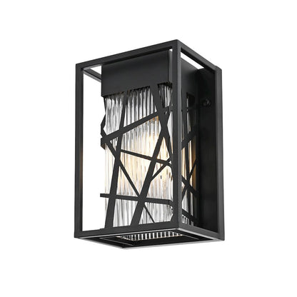 Eyre 7 inch Outdoor Pendant in Black