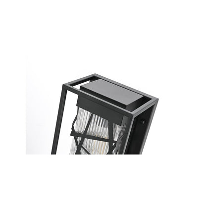 Eyre 7 inch Outdoor Pendant in Black