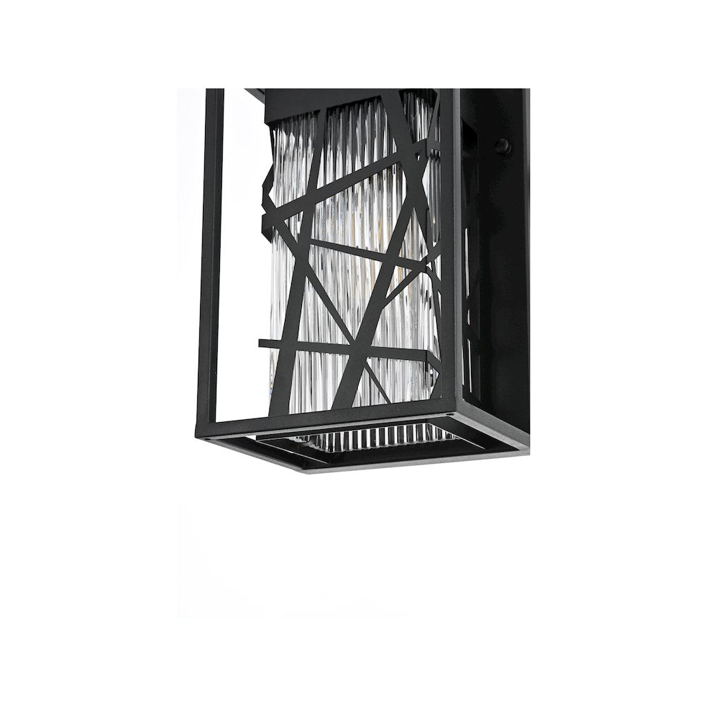 Eyre 7 inch Outdoor Pendant in Black