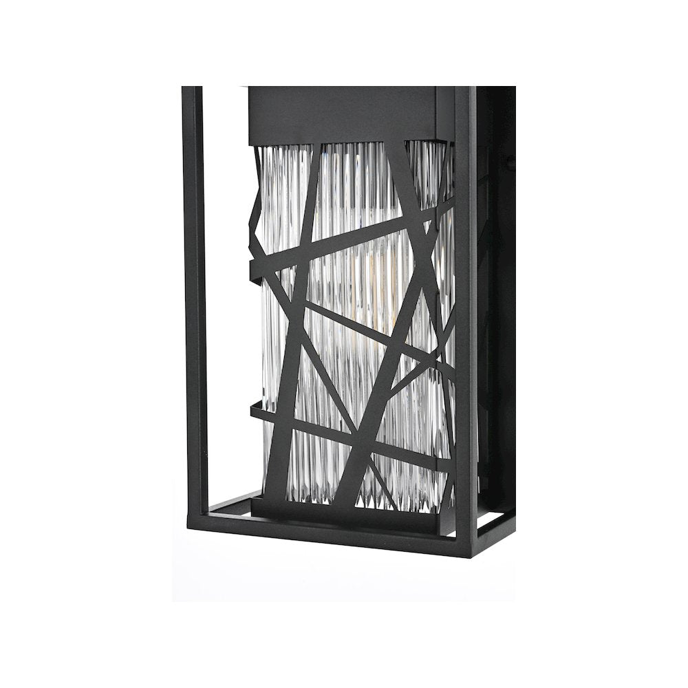Eyre 7 inch Outdoor Pendant in Black