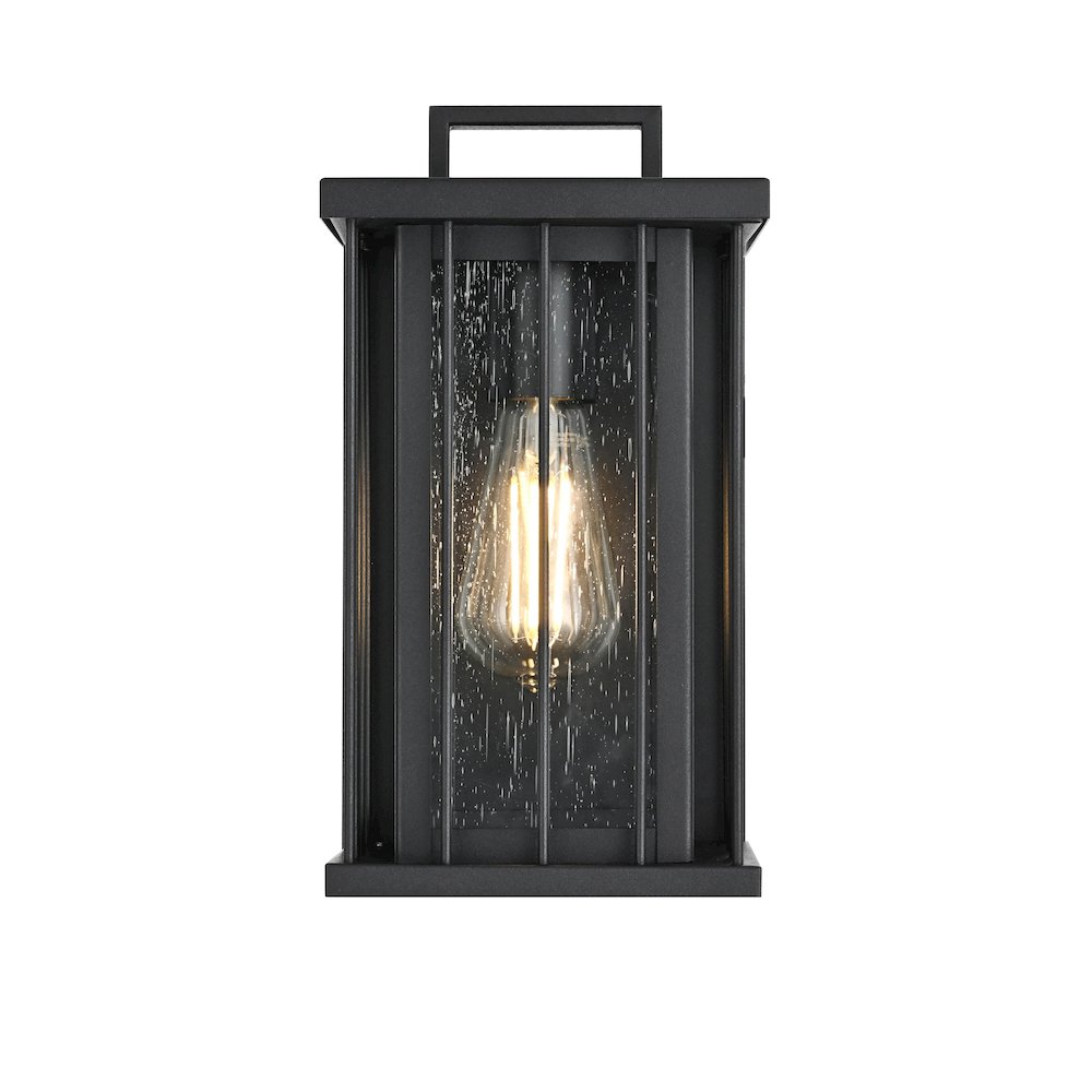 Sedgley 7 inch Outdoor Pendant in Black
