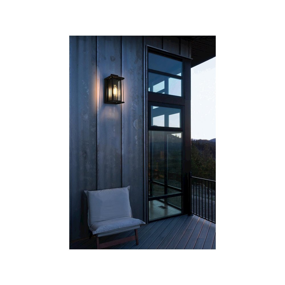 Sedgley 7 inch Outdoor Pendant in Black