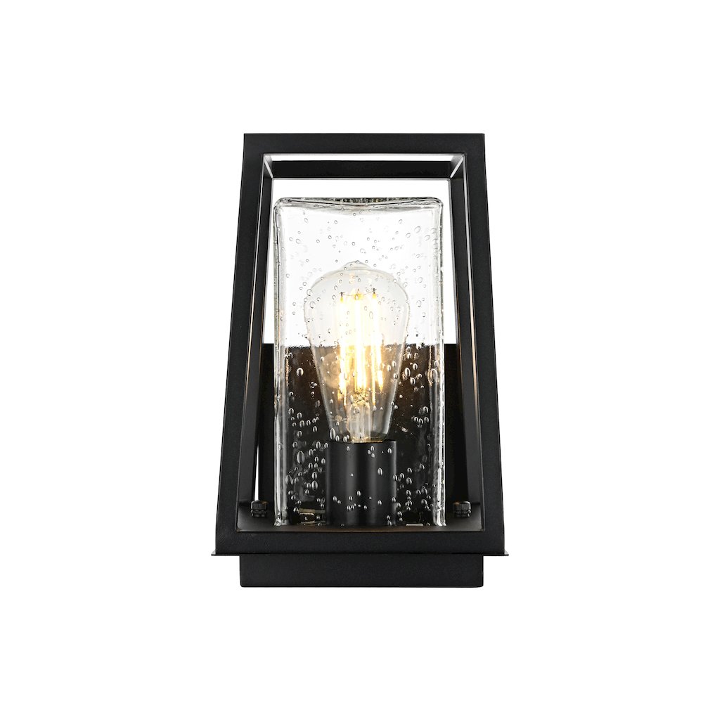 Lehigh 7 inch Outdoor Pendant in Black