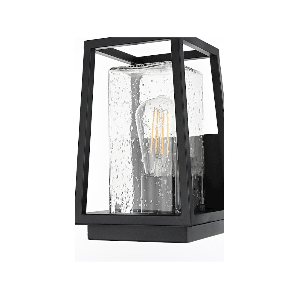 Lehigh 7 inch Outdoor Pendant in Black