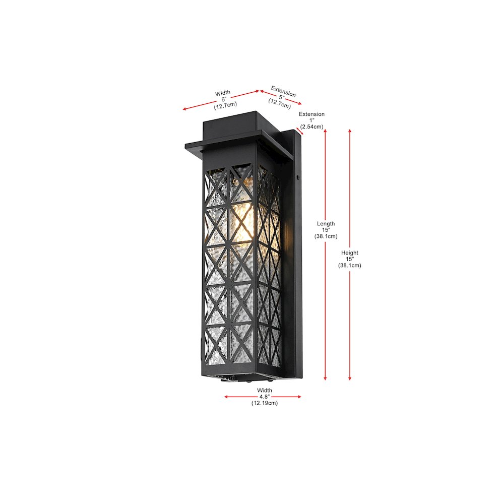Wildey 7 inch Outdoor Pendant in Black