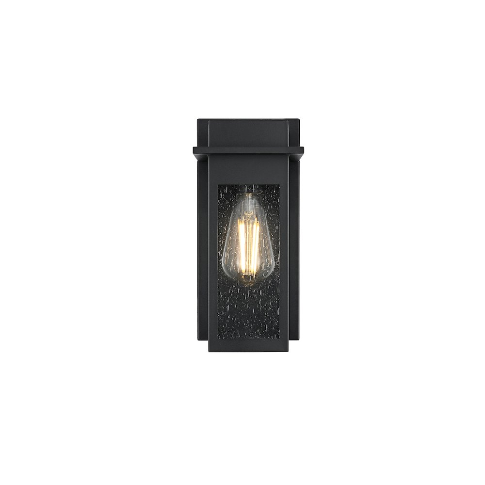 Dunton 7 inch Outdoor Pendant in Black