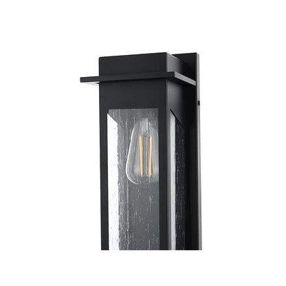 Dunton 7 inch Outdoor Pendant in Black