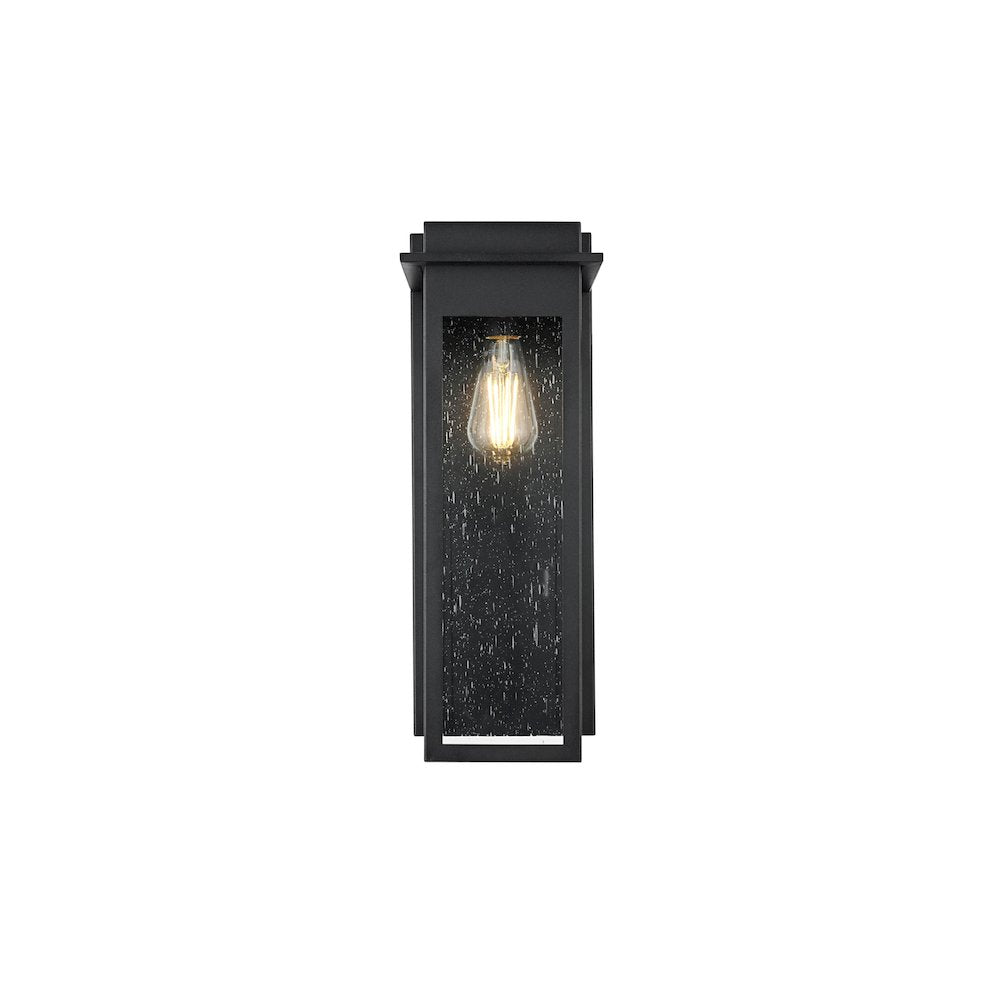 Dunton 7 inch Outdoor Pendant in Black