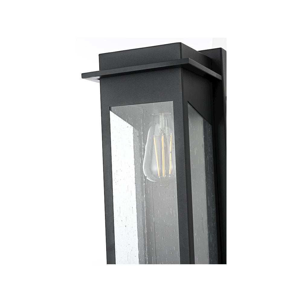 Dunton 7 inch Outdoor Pendant in Black