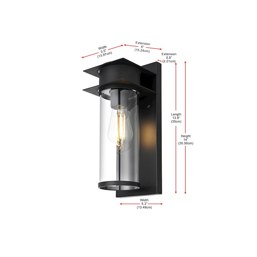 Westmont 7 inch Outdoor Pendant in Black