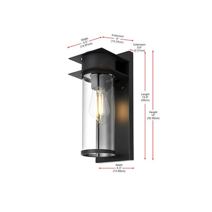 Westmont 7 inch Outdoor Pendant in Black