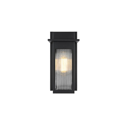 Fletcher 7 inch Outdoor Pendant in Black