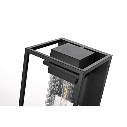Morse 10 Inch Outdoor Wall Sconce In Black