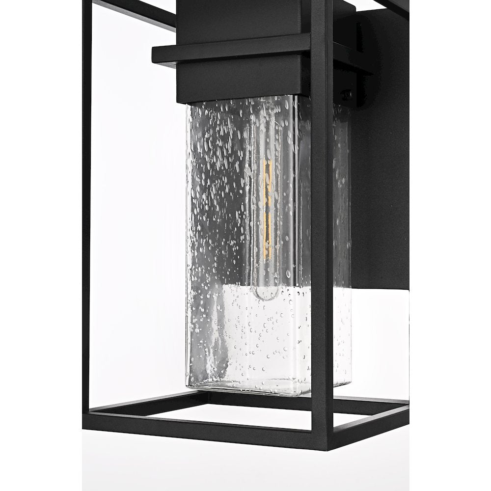 Morse 10 Inch Outdoor Wall Sconce In Black