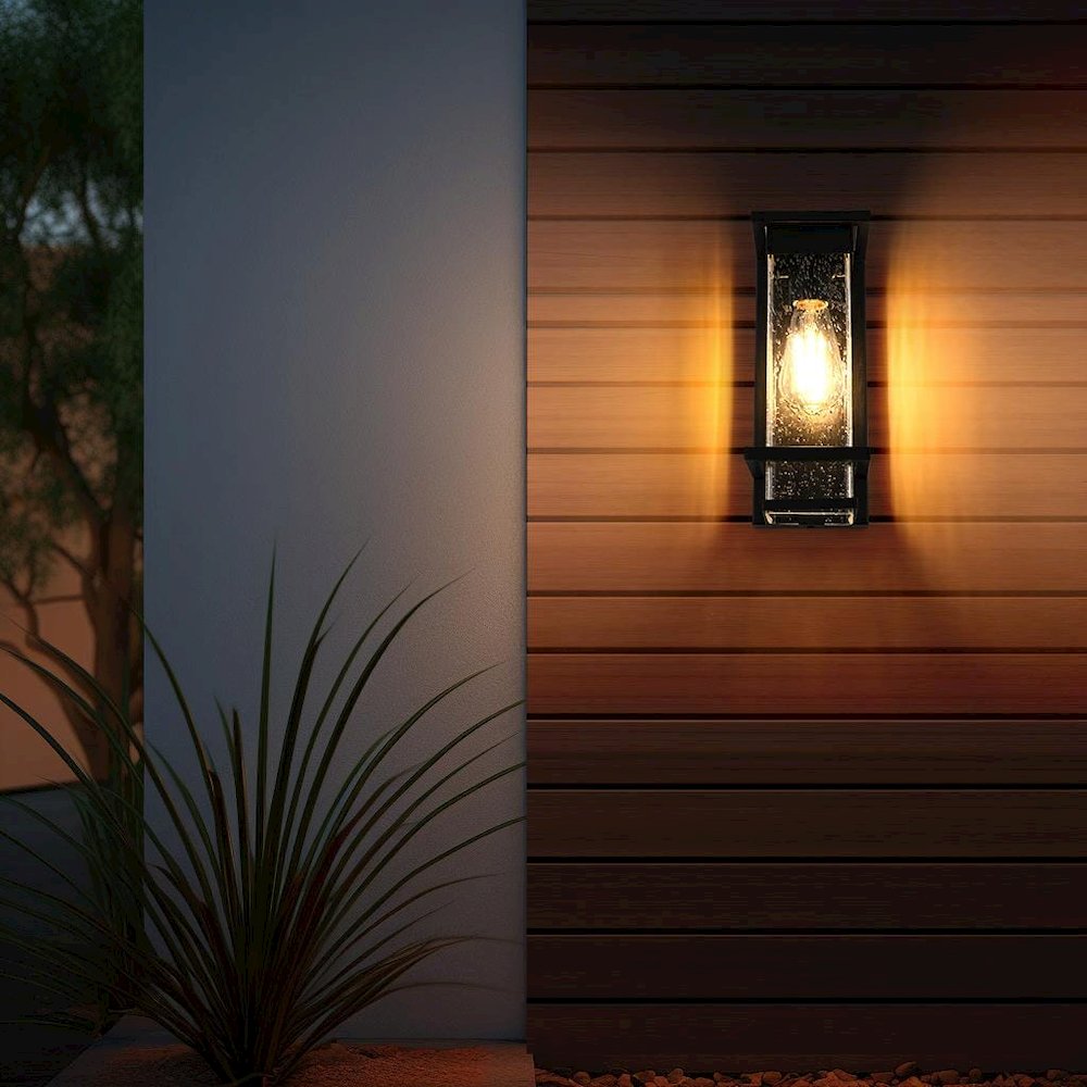 Harper 7 inch Outdoor Pendant in Black