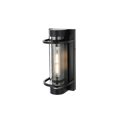 Parrish 7 inch Outdoor Pendant in Black