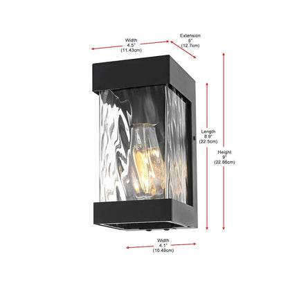 Thompson 7 inch Outdoor Pendant in Black