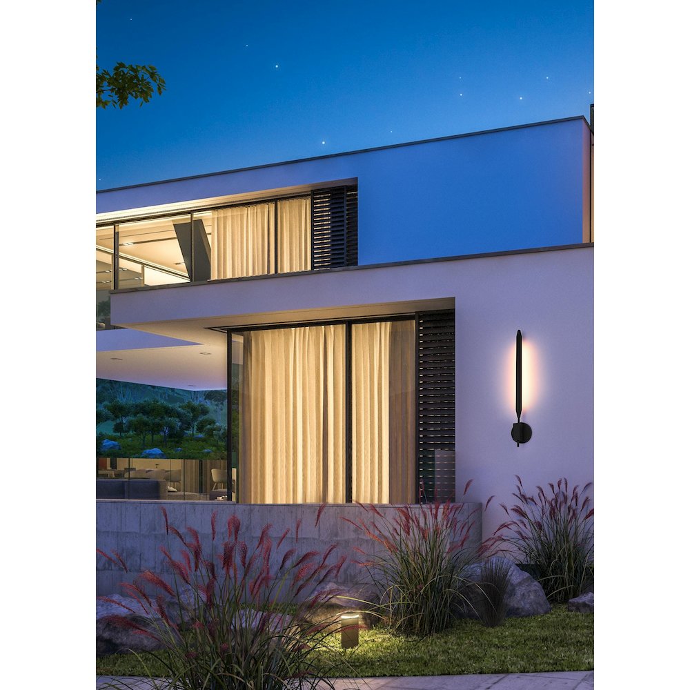 Odin 5 Inch Outdoor Wall Sconce In Black