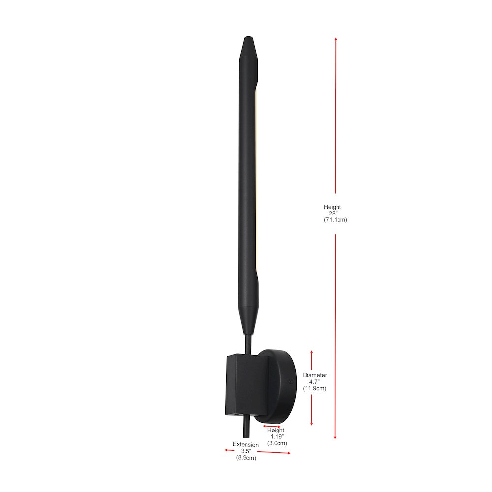 Odin 5 Inch Outdoor Wall Sconce In Black