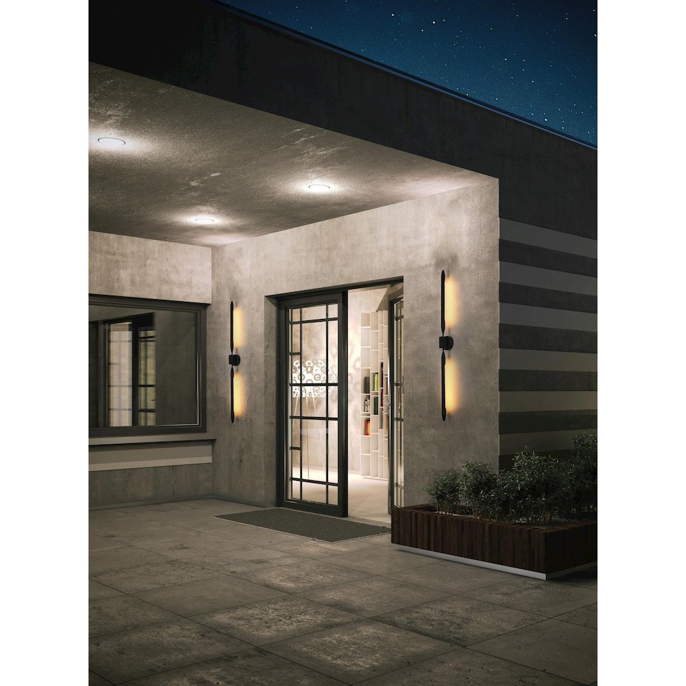 Odin 5 Inch Outdoor Wall Sconce In Black